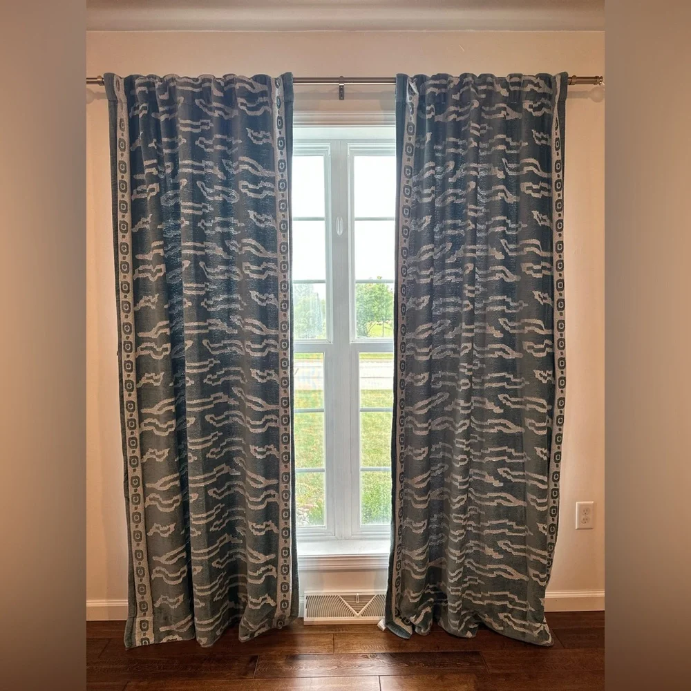 2 Anthropologie Tiber Curtain Panels 50